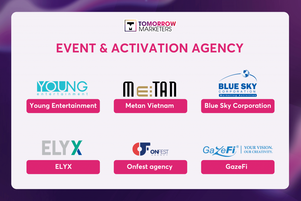 các loại hình agency - event & activation agency